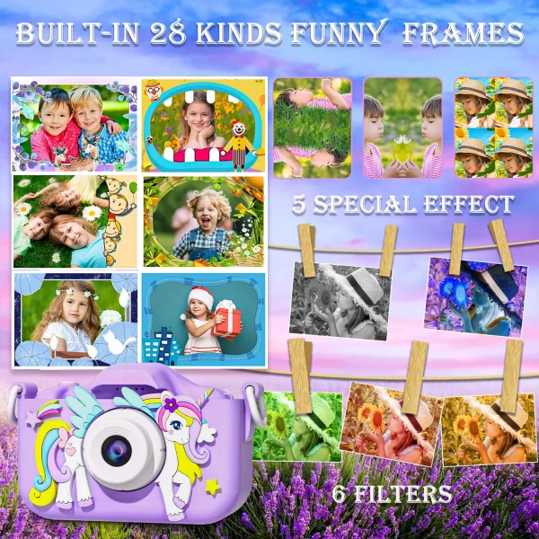 Kids Mini Camera Cartoon Unicorn Toy - Image 3