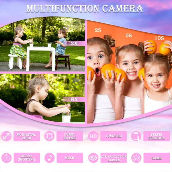 Kids Mini Camera Cartoon Unicorn Toy - Image 4