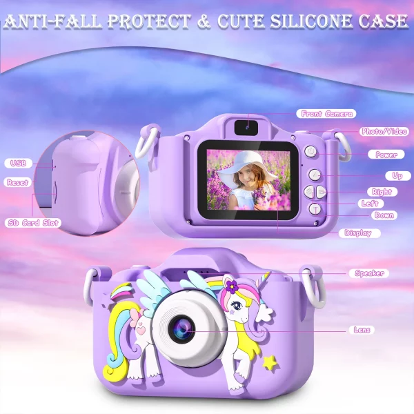 Kids Mini Camera Cartoon Unicorn Toy - Image 6