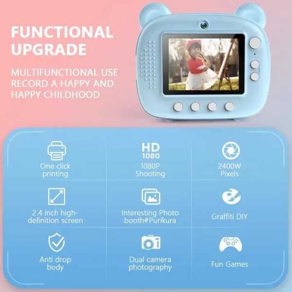 Children Digital Camera Instant Print for Kids - Image 3