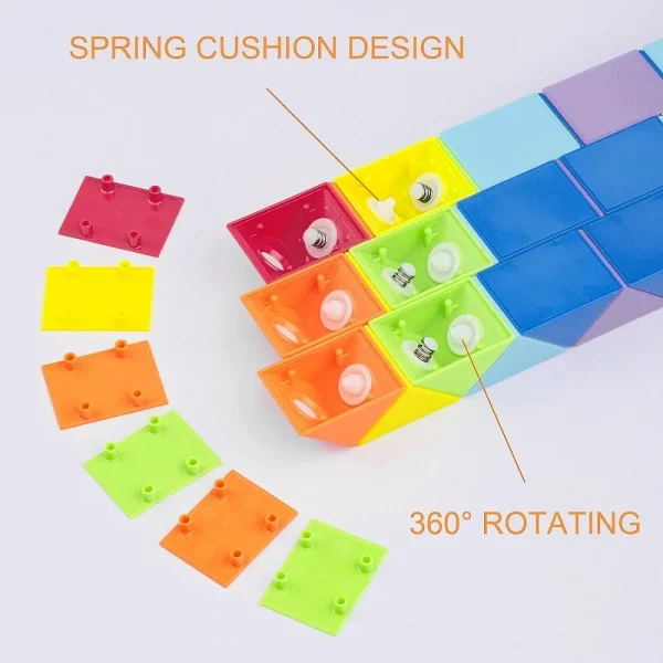 24-72 Segments Rainbow Puzzle Fidget Toy - Image 3