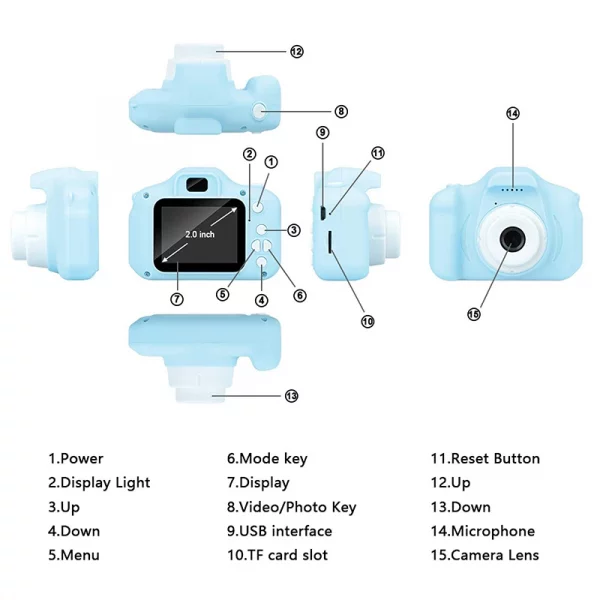 Kids Camera Toys Mini HD Digital Video - Image 3