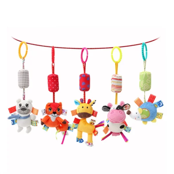 Good Quality Newborn Baby Rattles Plush Stroller Cartoon Animal Toys Baby Mobiles Hanging Bell Educational Baby Toys 0-24 Months - Image 5