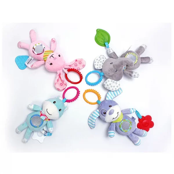 Good Quality Newborn Baby Rattles Plush Stroller Cartoon Animal Toys Baby Mobiles Hanging Bell Educational Baby Toys 0-24 Months - Image 6