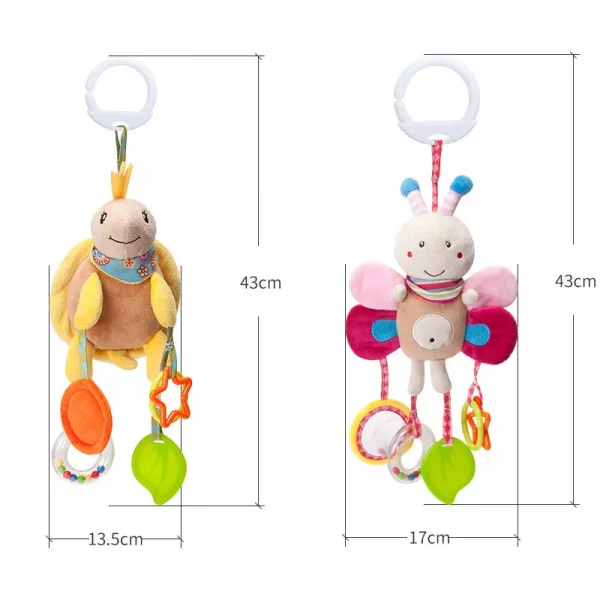 Good Quality Newborn Baby Rattles Plush Stroller Cartoon Animal Toys Baby Mobiles Hanging Bell Educational Baby Toys 0-24 Months - Image 3