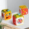 Montessori Game Baby Activity Cube Shape Match Sorter Box Color Number Clock Math Kit Educational Interactive Toys For Kids Gift - Image 3