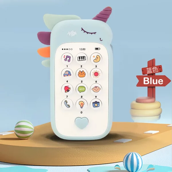 Baby Phone Toy Music Sound Telephone Sleeping Toys With Teether Simulation Phone Kids Infant Early Educational Toy Kids Gifts - Image 5