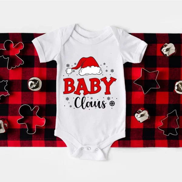 Family Christmas Matching Clothes Shirt Xmas Family Togrther Outfit Holiday Tee Festive Mom Dad Kids Baby Matching Tops Romper - Image 6