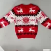 Mom and Daughter Matching Sweaters 2024 New Christmas Knitting Sweater Jacquard Print Pullover Tops Warm Thick Jumpers Xmas Look - Image 6