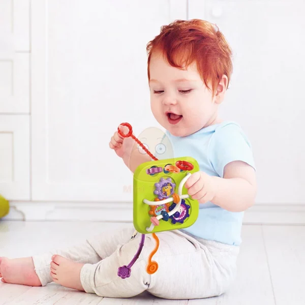 Montessori Toy Baby Activity Cube Shape Blocks Sorting Nesting Piano Game Early Educational Toys For Infant 13 24 Months Gift - Image 2
