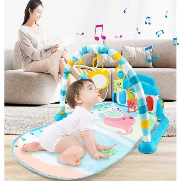 Baby Activity Gym Rack Early Education 0-36 Months Toy Gifts Musical Newborn Piano Keyboard Crawling Blanket Pedal Play Mat - Image 2