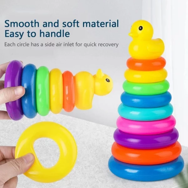 Montessori Baby Toy Rolling Ball Tower Montessori Educational Games For Babies Stacking Track Baby Development Toys 1 2 3 Years - Image 3