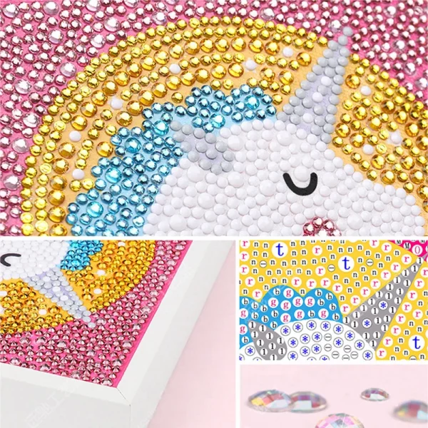 Diamond Painting by Number Kits Deer Unicorn Owl Crystal Rhinestone Diamond Embroidery Paintings Pictures Arts Craft for Kids - Image 4