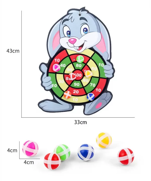 Child Montessori Toys for Kids 3 to 6 Years Old Cartoon Animal Dart Board Sticky Ball Family Interactive Educational Toys Baby - Image 6