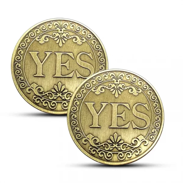 Yes No Coin 4 CM Lucky Guess Game Fidget Toys For Anxiety Autism Antistress Adulti Children Brinquedos Para Alívio Do Estresse - Image 6