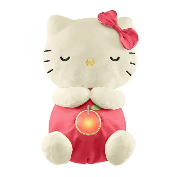 Sleeping Hello Kitty Baby Sleep Companion Sound Soothing Music Kawaii Plush Toy With Air Bag Breathing Light Doll Breathing Toy - Image 3