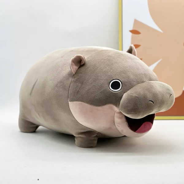 Moo Deng Plush Toys Cute Soft Stuffed Cushion Cartoon Hippopotamus Pillow Home Decor Dolls For Kid Girl Birthday Christmas Gift - Image 4
