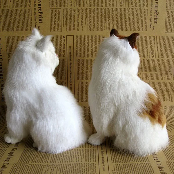 Simulation Mini Cat Cute Plush Cats Toy Children Birthday Gifts Creative Imitation Cat Ornaments Home Decoration Supplies - Image 3