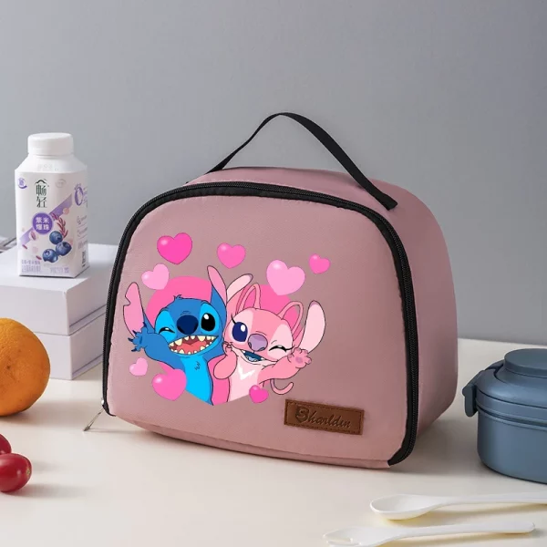 Disney Stitch Lunch Bag for Boys Girls Cartoon Cute Thermal Insulation Box Food Bags Students Portable Tote-Bag Bento Boxes - Image 3