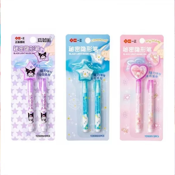 Sanrio Kawaii Cinnamoroll Hello Kitty Magics Invisible Pen Cute Cartoon Kuromi My Melody Highlighter Pen Children Toys for Girls - Image 6