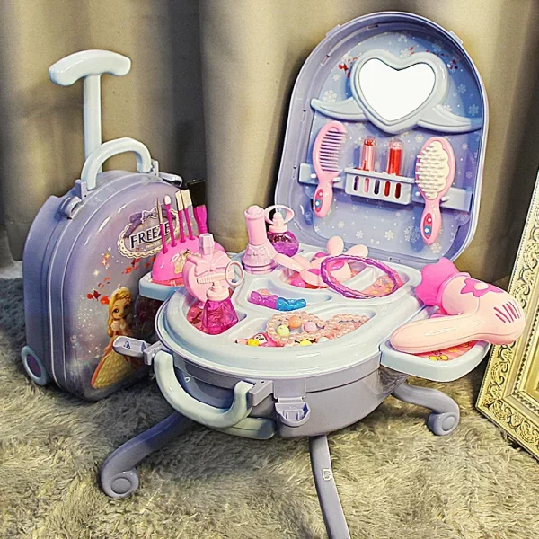 Play House Set Children's Dresser Toys Wholesale Girls Kindergarten Suitcase Birthday Gift Toys - Image 2