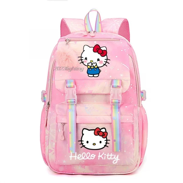 Hello Kitty Backpack Travel Capacity Bookbag for Women & Men Boys Girls School College Laptop Students Mochilas - Image 3