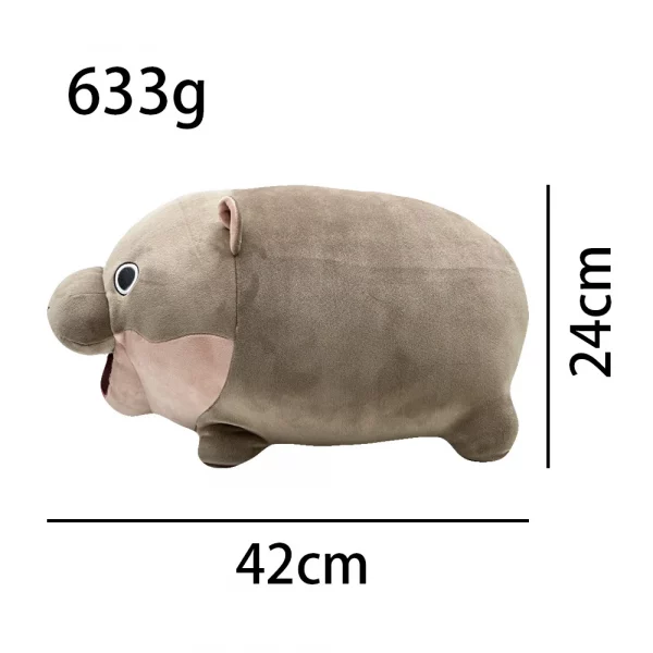 Moo Deng Plush Toys Cute Soft Stuffed Cushion Cartoon Hippopotamus Pillow Home Decor Dolls For Kid Girl Birthday Christmas Gift - Image 6