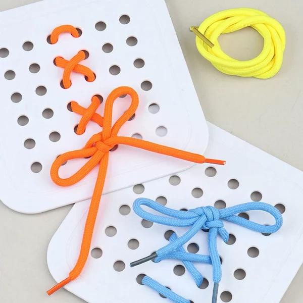 Montessori Shoelace Game Children Educational Toys Kids Life Skill Training Early Education Study Tie shoelace Color cognition - Image 5