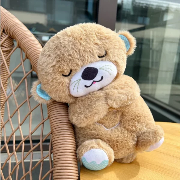 Wholesale In Stock koala breathing toy Teddy Plush Toy rabbit fur Otter Stuffed Toys Sleep Otter Plush for children - Image 5