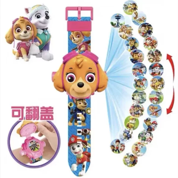 Paw Patrol 3D Projection Watch Action Figures Toys Set Chase Marshall Rocky Cartoon Patrol dog toy Anime Peripherals kids Gifts - Image 5