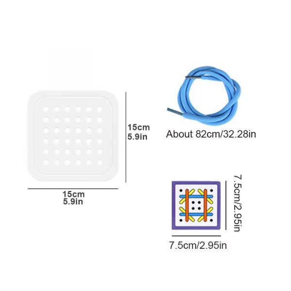 Montessori Shoelace Game Children Educational Toys Kids Life Skill Training Early Education Study Tie shoelace Color cognition - Image 6