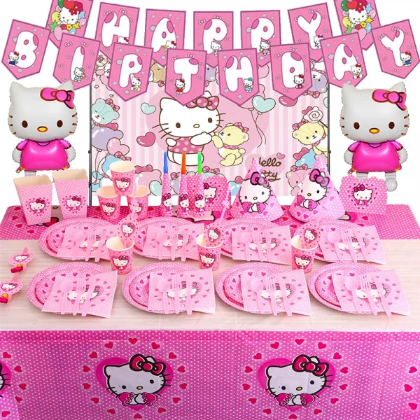 Customize Name Hello Kitty Aluminum Foil Balloons Large Ballon Child Birthday Wedding Decor Party Supplies Girl Gift Baby Shower