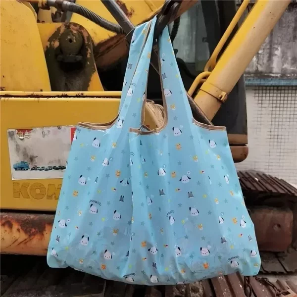 Hello Kitty Foldable Shopping Bag Large Capacity Women Handbag Eco-Friendly Storage Wrap Girls Boys Organizer Pouch Party Gift - Image 6