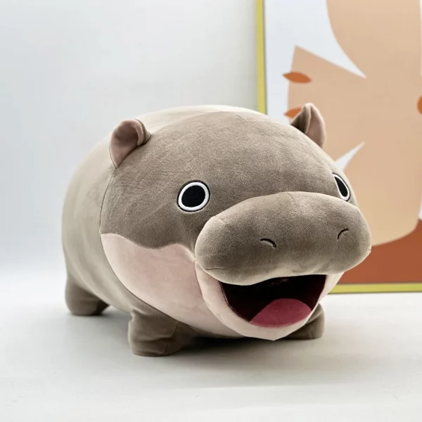 Moo Deng Plush Toys Cute Soft Stuffed Cushion Cartoon Hippopotamus Pillow Home Decor Dolls For Kid Girl Birthday Christmas Gift - Image 5