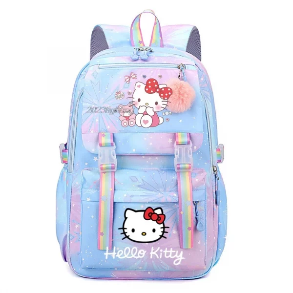 Hello Kitty Backpack Travel Capacity Bookbag for Women & Men Boys Girls School College Laptop Students Mochilas - Image 2