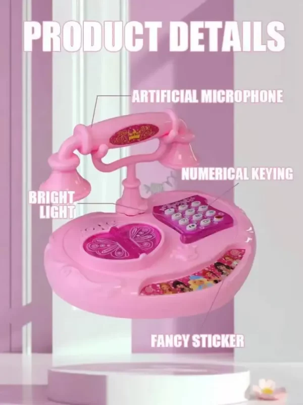 Children's Toys Simulation Telephone Landline Baby Music Mobile Phone Educational Early Education Toys 1pcs